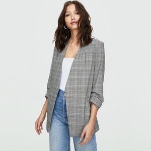 Aritzia Babaton Grey Plaid Women's Blazer - size 4